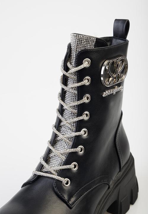 SISSY BOY - Arlette lace up boot - black