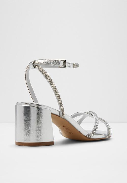 ALDO - Boucliette ankle strap heel - silver