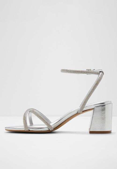 ALDO - Boucliette ankle strap heel - silver