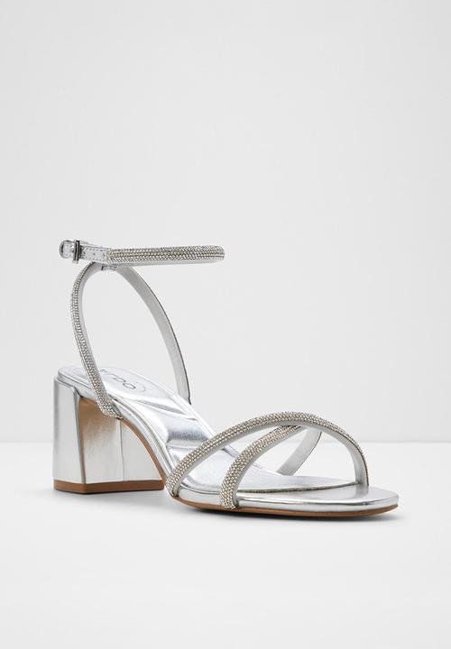 ALDO - Boucliette ankle strap heel - silver