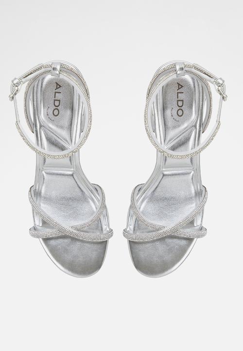 ALDO - Boucliette ankle strap heel - silver