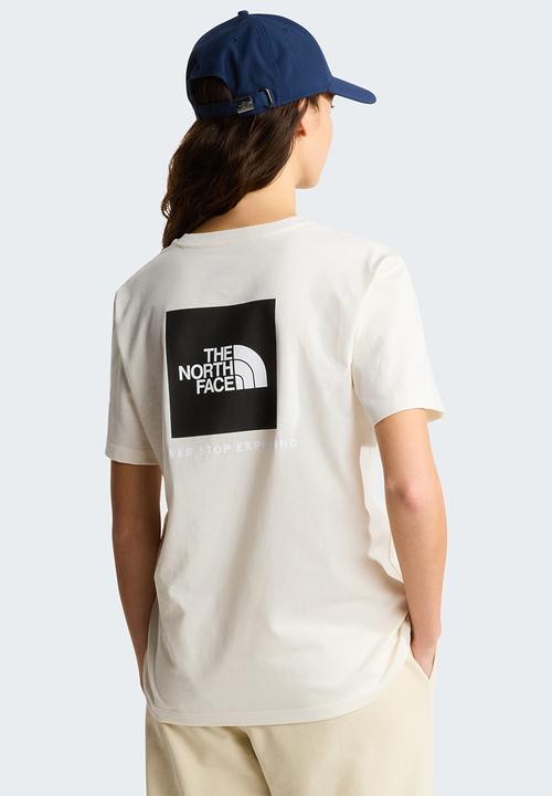 The North Face - W Evolution Box Nse Relaxed Short Sleeve Tee - White Dune
