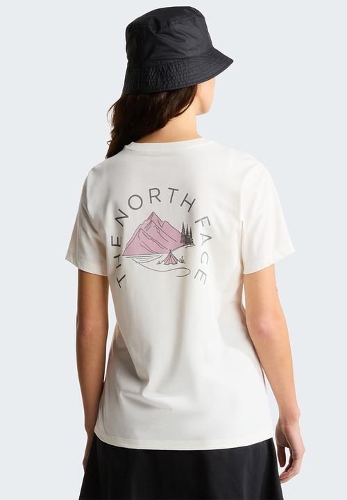 The North Face - W Monte Regular Short Sleeve Tee-Graphic - White Dune