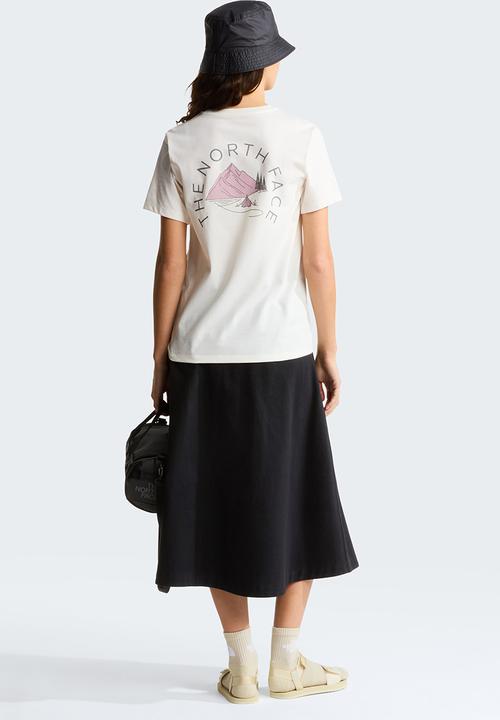 The North Face - W Monte Regular Short Sleeve Tee-Graphic - White Dune