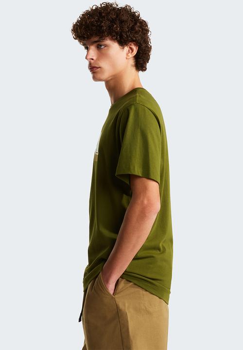 The North Face - M Mountain Line Regular Short Sleeve Tee-Graphic - Woodland Green