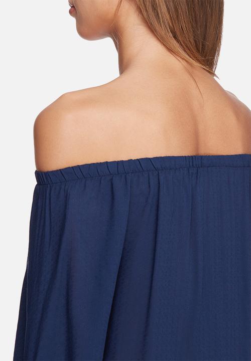 dailyfriday - Off shoulder texture tie top