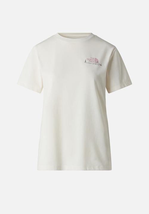 The North Face - W Monte Regular Short Sleeve Tee-Graphic - White Dune