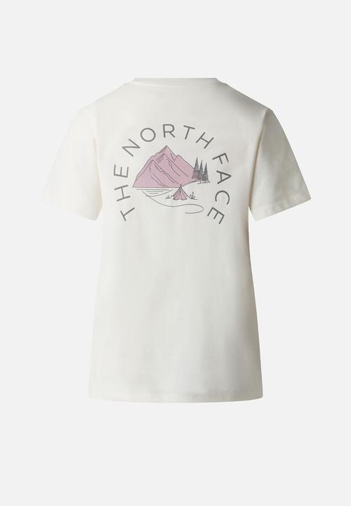 The North Face - W Monte Regular Short Sleeve Tee-Graphic - White Dune