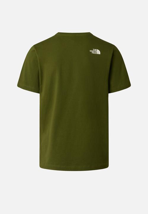 The North Face - M Mountain Line Regular Short Sleeve Tee-Graphic - Woodland Green