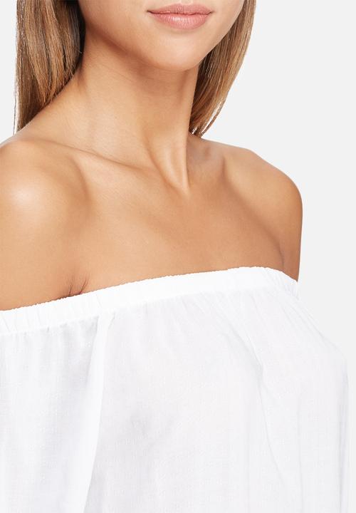 dailyfriday - Off shoulder texture tie top