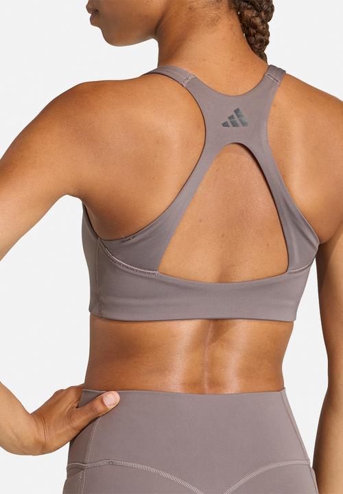 adidas Performance - Opt 3S Ms Bra - Charcoal/Black