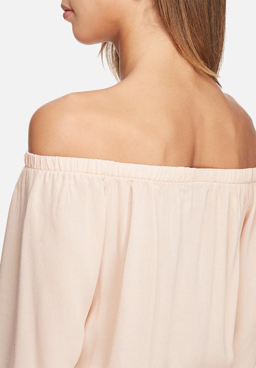 dailyfriday - Off shoulder crepe tie top