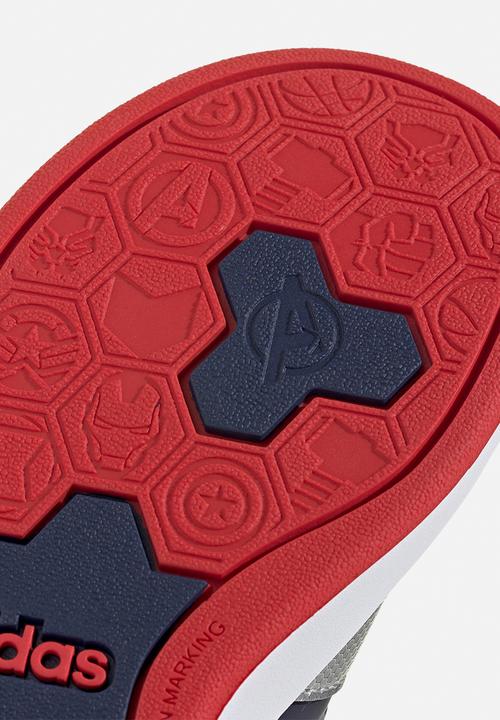 adidas Performance - Grand Court Capt America El K - Dark Blue/Matte Silver/Better Scarlet
