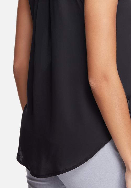dailyfriday - Sleeveless wrap front top