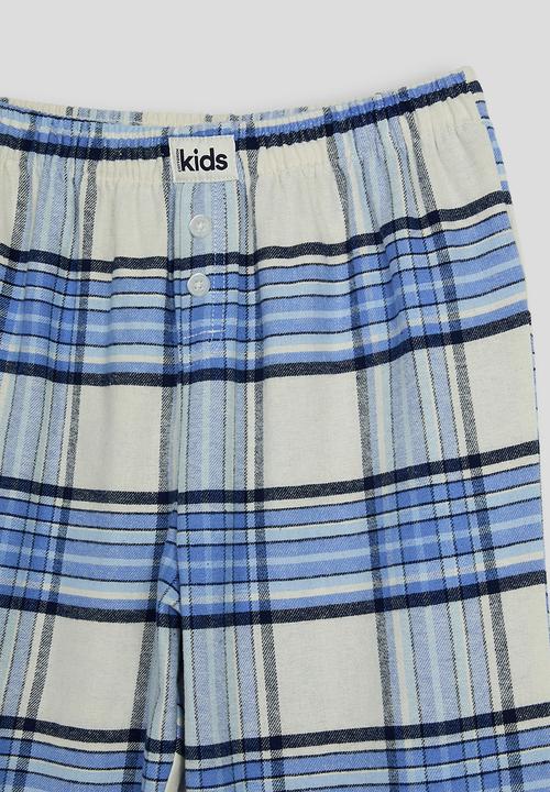 Cotton On - Cuddlecosy Long Sleeve Pyjama Top - Blue Bonnet Marle