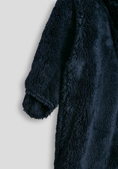 Pop Candy - Teddy fleece sleepsuit - stratos blue
