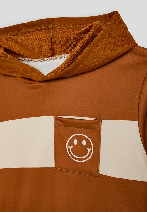 Pop Candy - Hoodie & joggers - burnt orange/cream