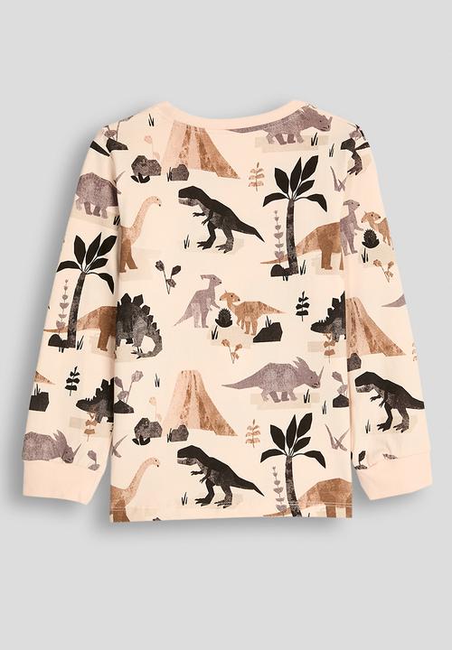 Pop Candy - Cuffed long sleeve tshirt - neutral/dino aop
