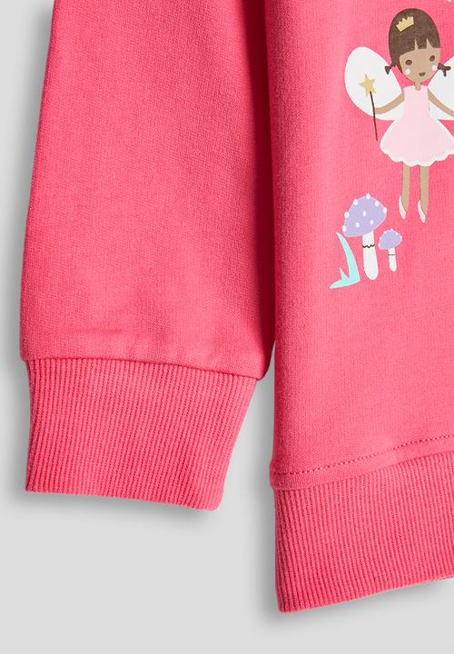 Pop Candy - Fairies graphic and slogan sweatshirt - dark pink