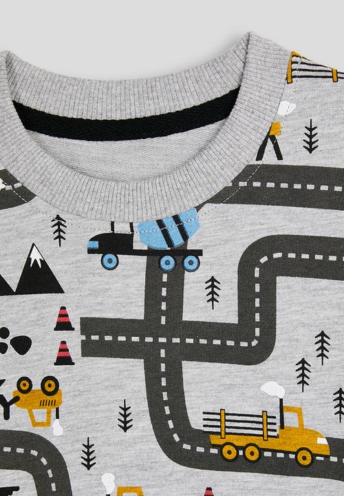 Pop Candy - Roadmap sweatshirt - grey/multi