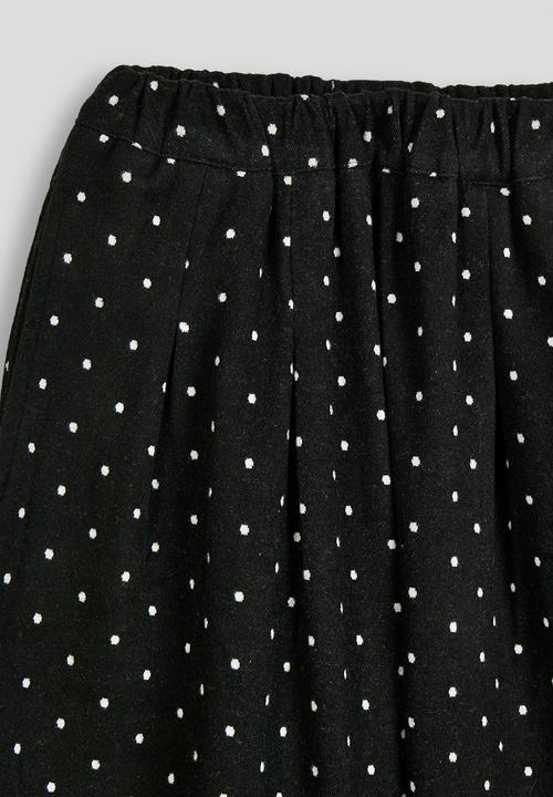 Pop Candy - Wide leg polka dot pants - black