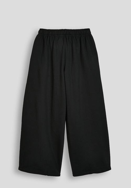 Pop Candy - Wide leg sweatpants - black