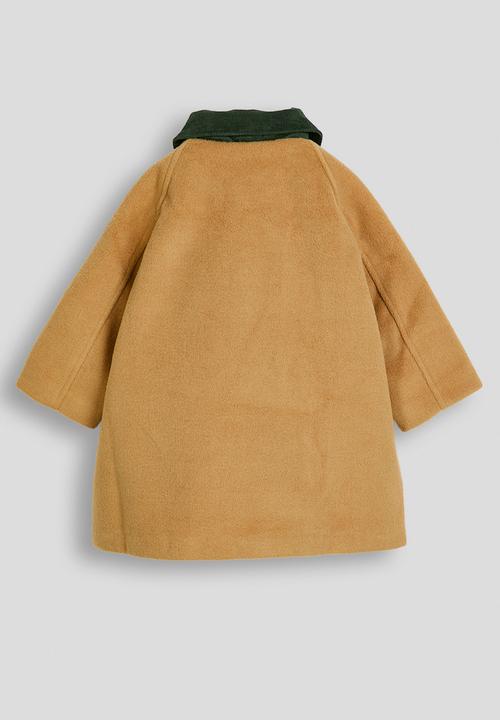 Pop Candy - Melton barn jacket - tan/dark green