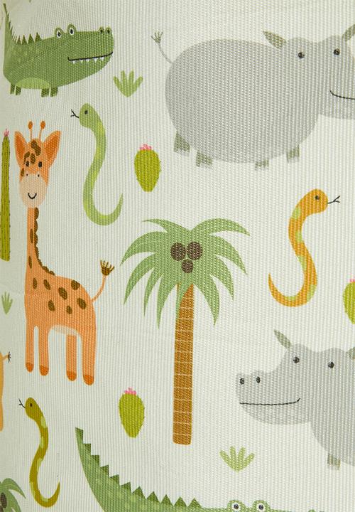 Pop Candy - Foldable toy bin & box - pale tea green/grey/multi