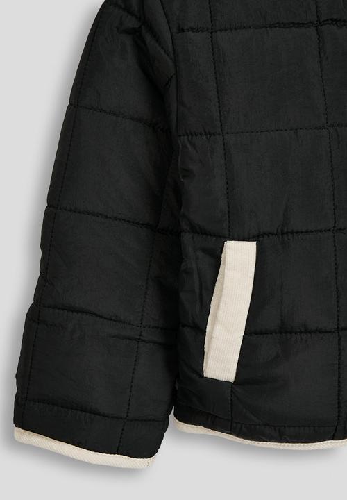 Pop Candy - Button-up quilted jacket - black & cream