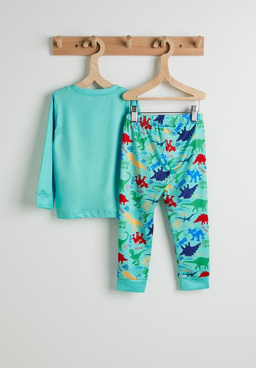 Pop Candy - Long sleeve pj set - aqua blue/multi