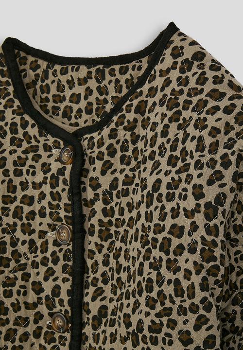 Pop Candy - Collarless jacket - leopard print