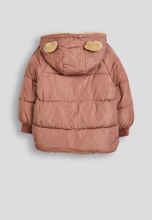 Pop Candy - Animal ear puffer jacket - mauvelous pink