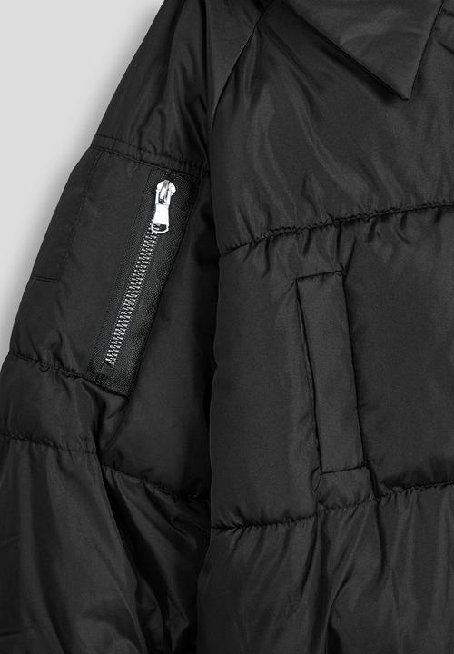 Pop Candy - Hooded puffer jacket - black