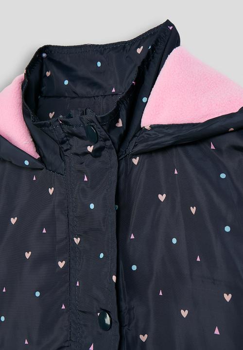Pop Candy - Jacket with side flap pockets - navy aop