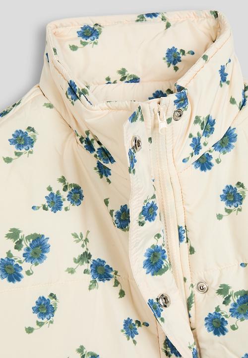 Pop Candy - Puffer jacket - cream floral aop