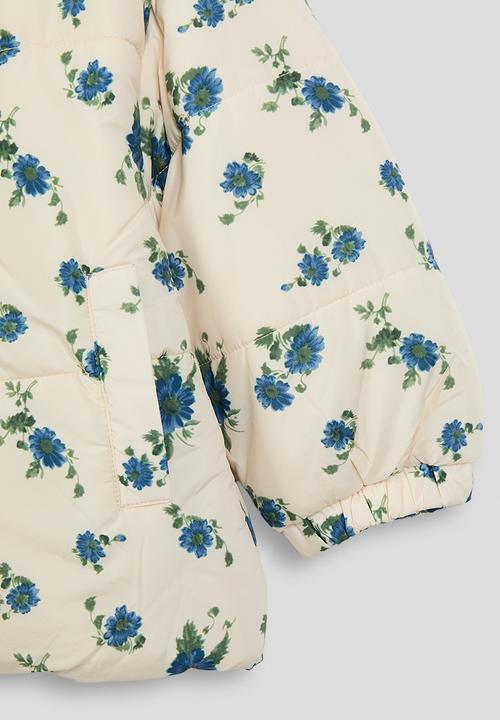 Pop Candy - Puffer jacket - cream floral aop