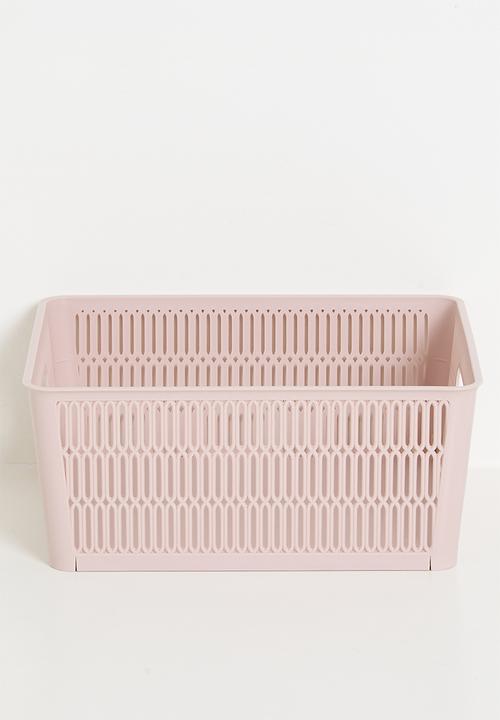 Meshy Storage Basket Set Of 2 - Pink