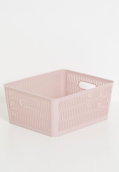 Storage Solutions - Meshy Storage Basket Set Of 2 - Pink