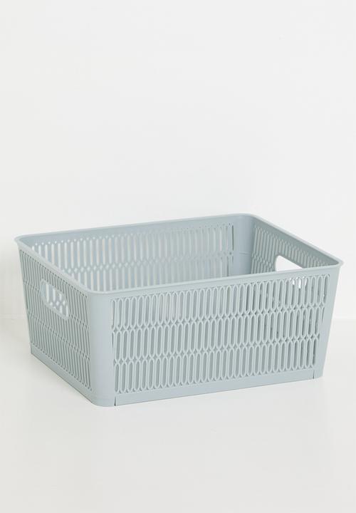 Storage Solutions - Meshy Storage Basket Set Of 2 - Blue