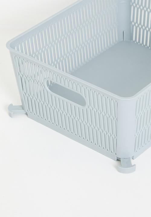 Storage Solutions - Meshy Storage Basket Set Of 2 - Blue