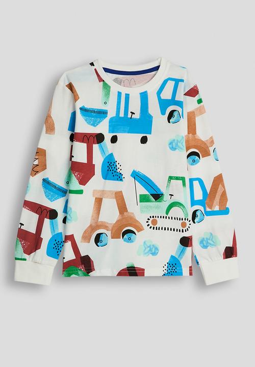 Pop Candy - Cartoon fleet aop pj set - white/multi