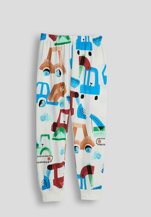 Pop Candy - Cartoon fleet aop pj set - white/multi