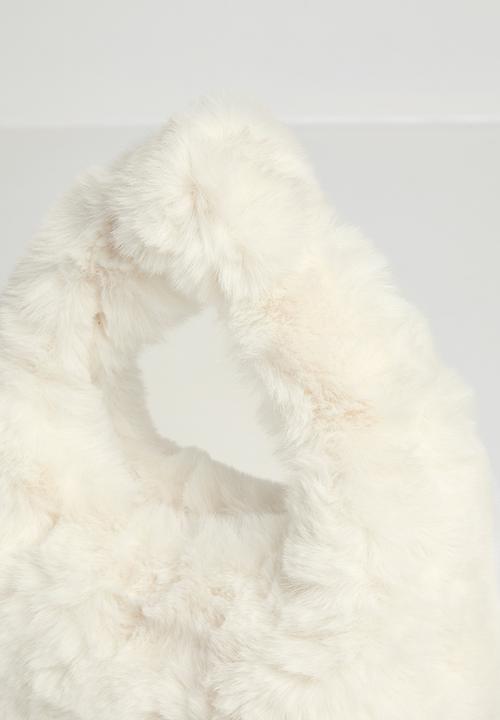 Pop Candy - Mink plush bag - cream