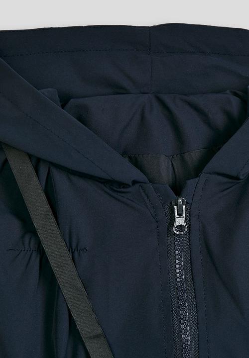 Pop Candy - Hooded puffer jacket with matching crossbody bag - navy
