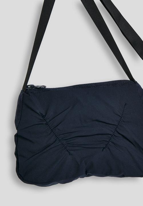 Pop Candy - Hooded puffer jacket with matching crossbody bag - navy