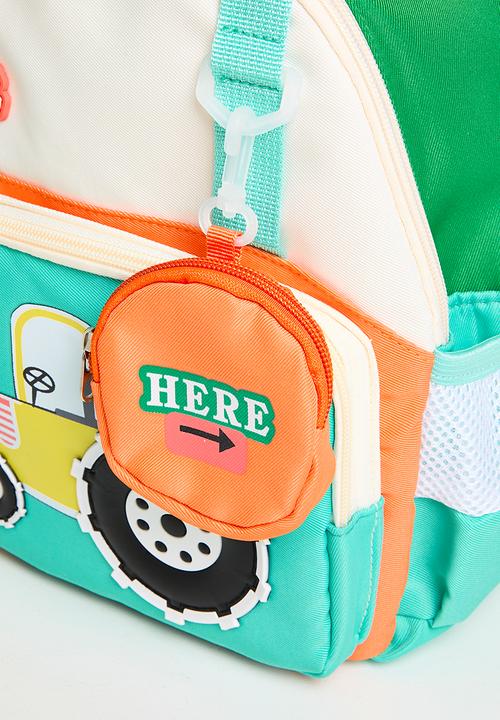 Pop Candy - Tractor backpack - green/multi