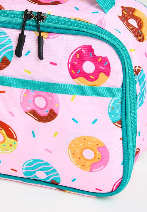 Pop Candy - Donut all-over-print lunch bag - pink/turquoise