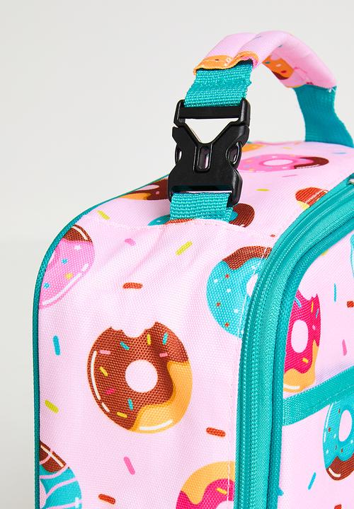Pop Candy - Donut all-over-print lunch bag - pink/turquoise