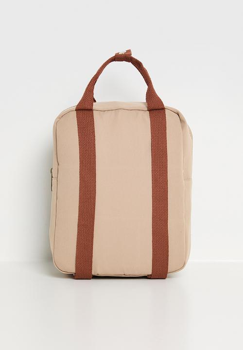 Pop Candy - Textured dino backpack - wheat brown/multi