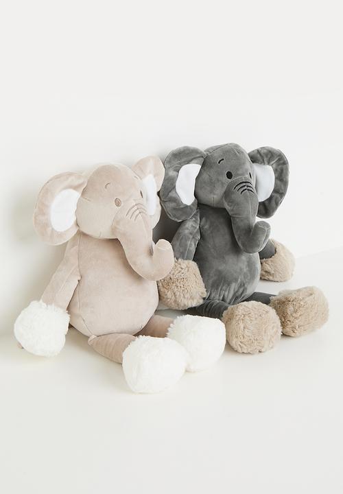 Pop Candy - Elephant plushie - beige/white